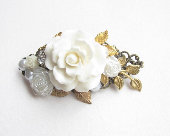Hair Clip, Vintage, Hair Clip, Hair Accessories, Floral Hair  display picture 1