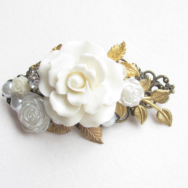 Hair clip,Vintage,hairclip,hair accessories,rose,Floral Hair Clip,Romantic,Shabby Chic beret,french berette
