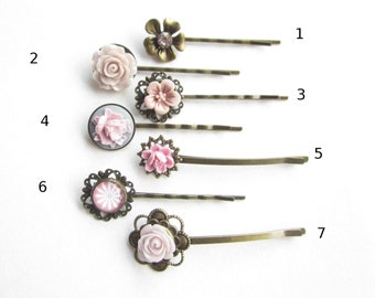 Choice of color for the flower hair clips