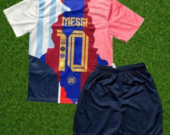Messi Barntröja – Unisex Fotbollsset – Fan Gear Edition