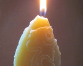 Ready to ship-The Purist Pillar- 100 Beeswax Large Pillar Candle, Eco-friendly Candle, Natural Yellow color