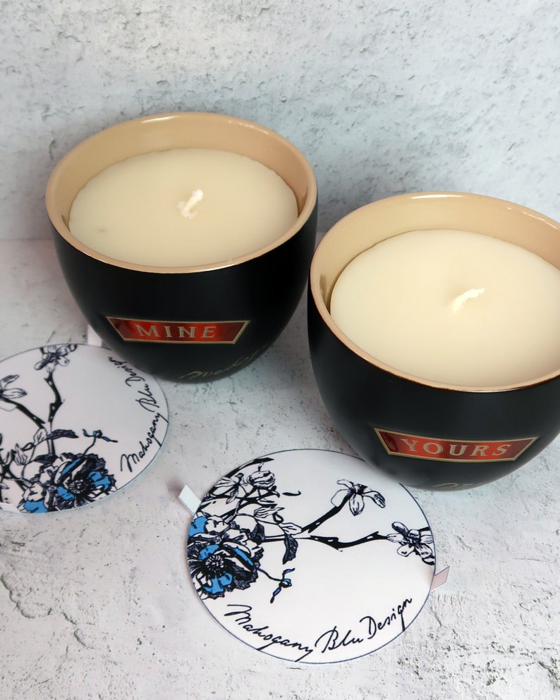 Yours & Mine Limited Edition Beeswax Candles, Eco-friendly, Art, Aromatherapy, Scented Candle, Beeswax Candle, Gift image 3