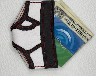 Tarjetero de cuero hecho a mano personalizado para ropa interior "Tighty-Whitey"