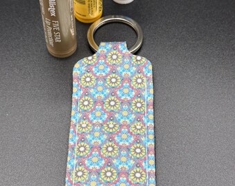 Porta bálsamo labial Boho Mandala con llavero
