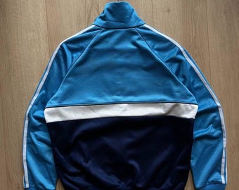 Vintage Adidas Track Jacket West Germany Blue Zip up Retro 70s 80s