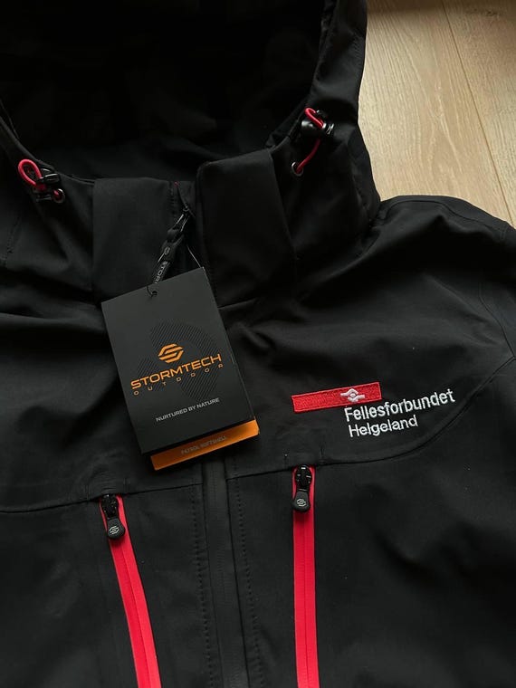 Stormtech Patrol Softshell Jacket Black Red XL Ho… - image 4