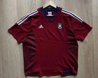 Adidas Burgund Fußballtrikot Vintage Style Classic Fußballtrikot Adidas Sportswear