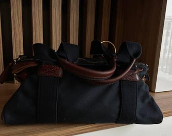 Vintage Polo Jeans Co Ralph Lauren Canvas Duffle Bag Leather