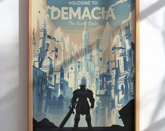 Demacia - Póster de League of Legends - Arte para paredes de jugadores