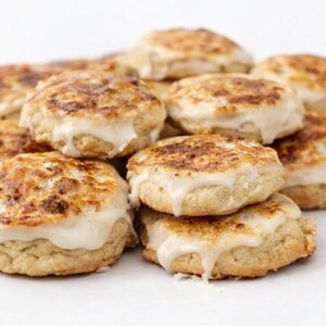 Egg Nog Crème Brûlée Cookie Recipe | Holiday Dessert Download | Christmas Baking Printable