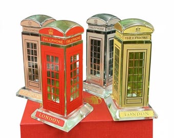 London Telephone Booth Crystal Ornament – UK Souvenir Gift