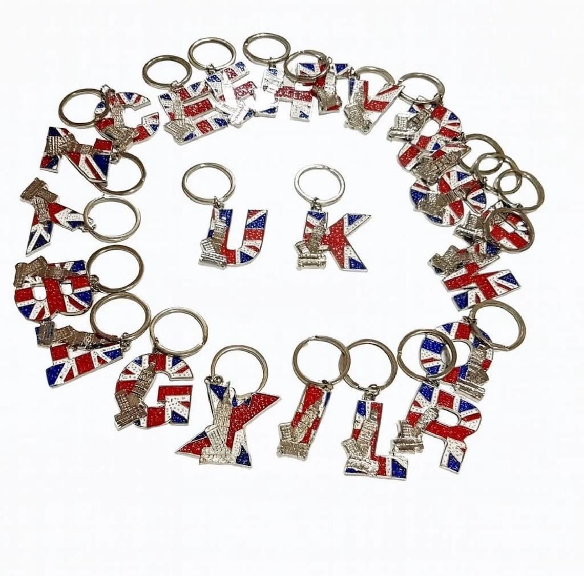 Key Chain London R Union Jack Alphabet Keychain – London Souvenir, UK Flag Keyring - Etsy