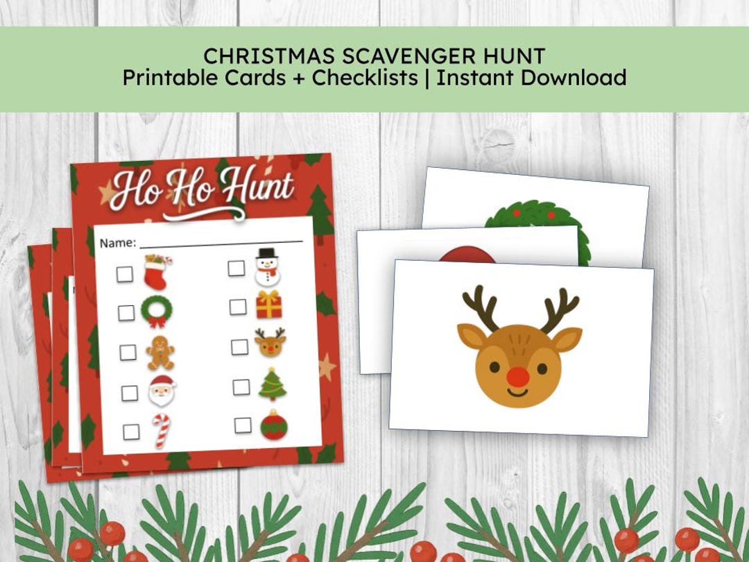 Printable Christmas Scavenger Hunt | Instant Download - Etsy