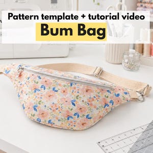 Schnittmuster für eine Bauchtasche [Druckbare PDF-Datei + Video-Tutorial]