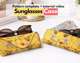 Proyecto de costura para estuche de gafas de sol DIY [Patrón digital + Videotutorial]