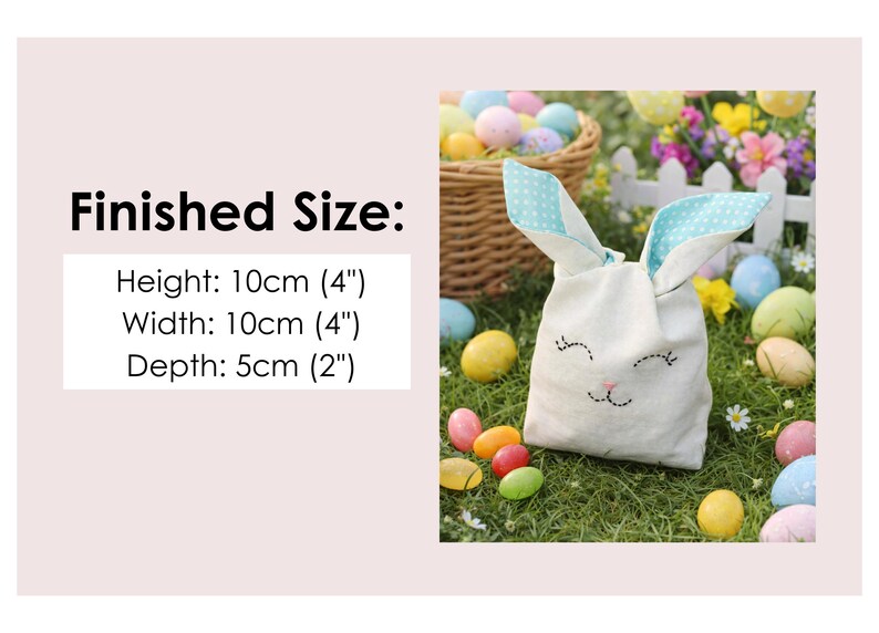 DIY Easter Bunny Treat Bag Sewing Pattern (digital Pattern + Video ...