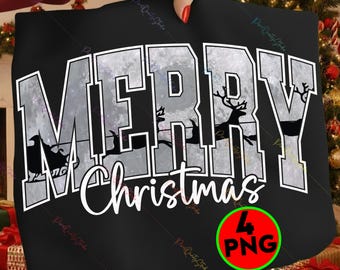 Paquete PNG de Feliz Navidad: Estampado de leopardo, arcoíris brillante, ciervo invernal y diseño de sublimación con destellos rosas para camisetas y tazas.