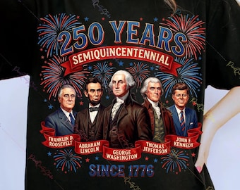 250 Years Semiquincentennial PNG, America 1776 Since Design, US Presidents Patriotic Graphic, Independence Day Fireworks Vintage USA Art