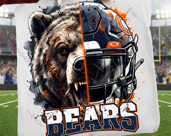 Osos PNG Mascota PNG Deporte Png Osos Temporada de Fútbol Osos Béisbol Escuela Mascota PNG Diseño de Sublimación Tendencia Clipart Descarga Digital