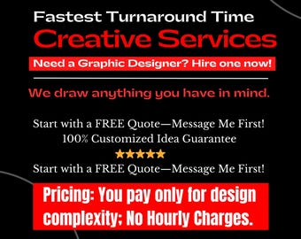 Contratar un diseñador gráfico / Servicio de diseño personalizado / Logotipo, redes sociales, marca, diseño de impresión / Diseñador de Etsy para contratar