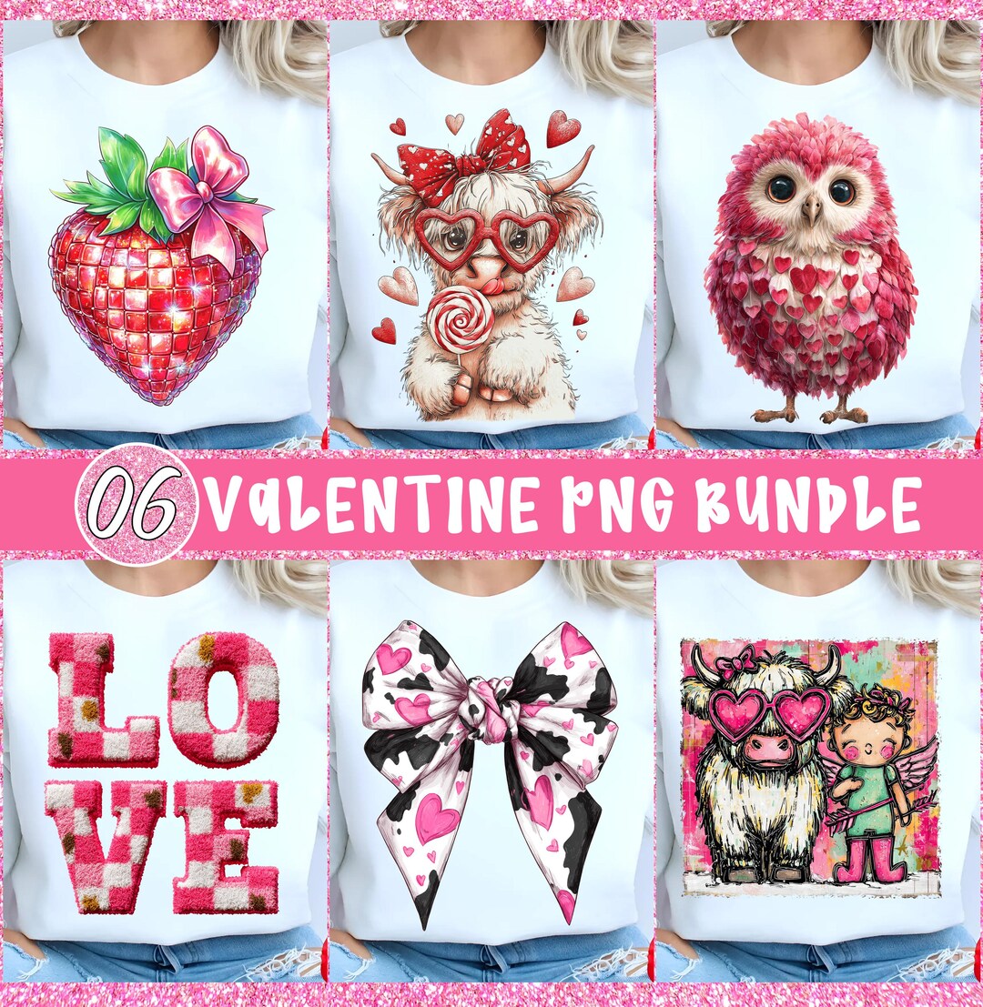 Valentines Day PNG Bundle, Valentines Bundle Png, XOXO Valentines Day ...