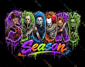 Halloween Neon Png, Horror Characters Png, Horror Halloween Png, Horror Killers Png, Halloween Png, Retro Halloween Png, Scary Movies Png