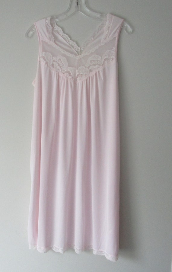 Vintage Penney's Peignoir Robe and Nightgown Pink… - image 4