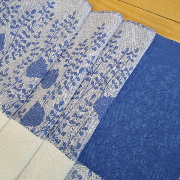 Blue White Damask Etsy