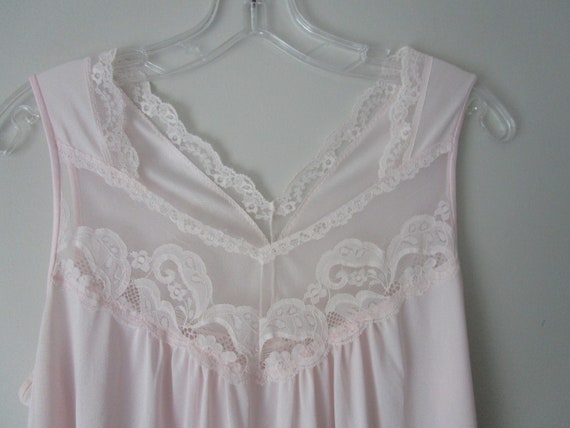 Vintage Penney's Peignoir Robe and Nightgown Pink… - image 5