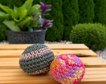 Hacky Sack de Crochê Feito à Mão | Footbag Ponderado | Brinquedo Sensorial Anti-Stress | Decoração para Dopamina | Presente Retrô para Festivais Y2K | Bola Anti-Stress Personalizada
