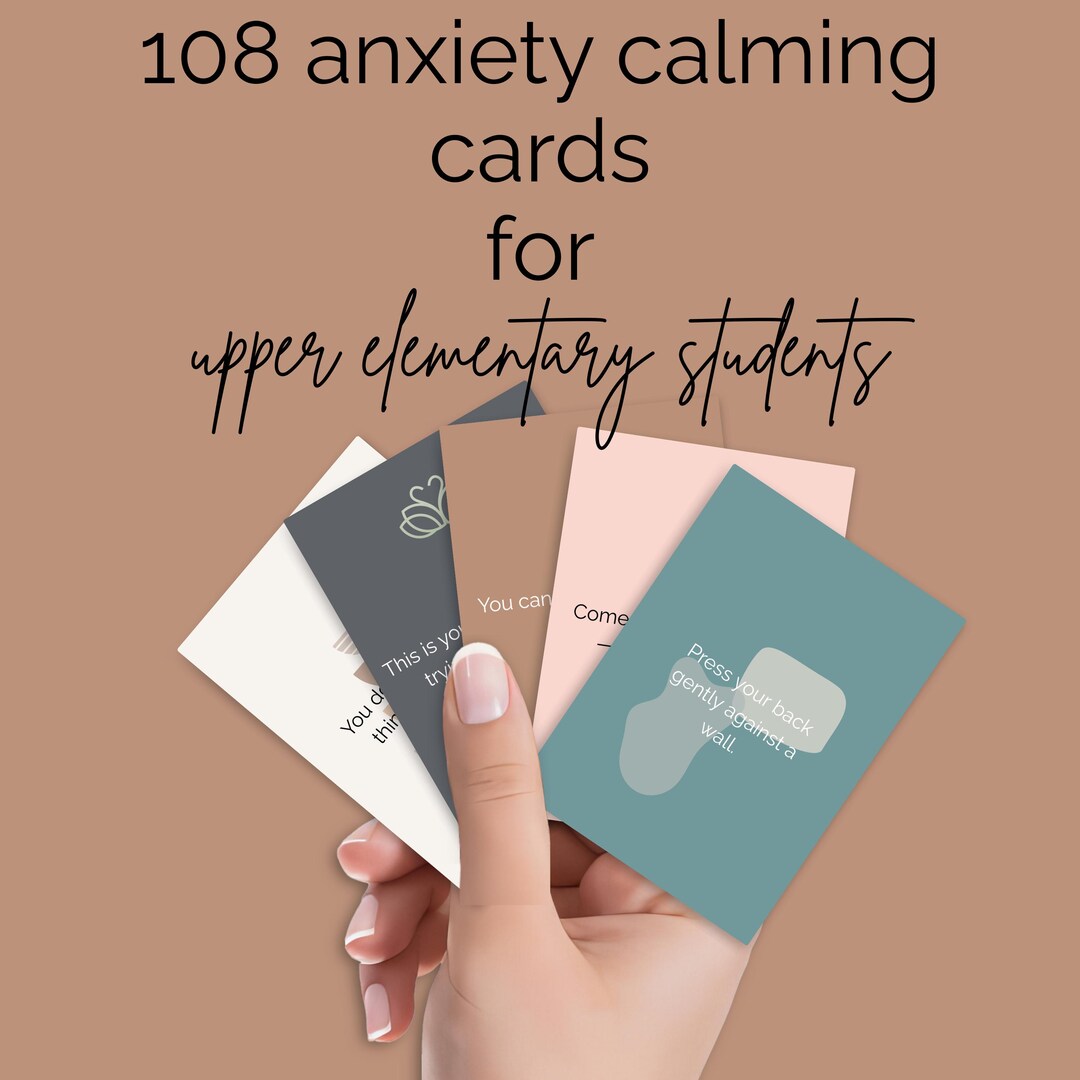 Grades 3–6 Anxiety Coping Cards Printable Calm Down Strategies for Kids ...