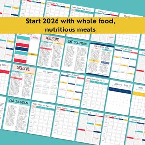 Meal Planning Printable Planner Digital Download Meal Schedule Template Professional Meal Plan System Tool Busy Family Meal Organizer Tips image 2