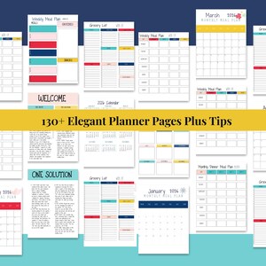 Meal Planning Printable Planner Digital Download Meal Schedule Template Professional Meal Plan System Tool Busy Family Meal Organizer Tips image 9