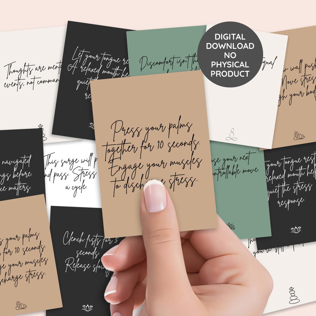 School Counselor Anxiety Coping Cards Printable SEL Resource for Teens ...