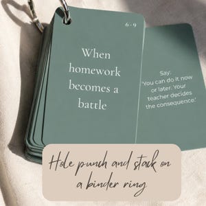 Positive Parenting Response Cards Parenting Scripts for Tough Moments Calm Discipline Toolkit Parent Coaching Card Printable Discipline Idea