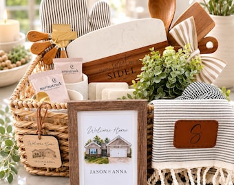 Personalized Realtor Closing Gift Basket | Housewarming, Client Thank You Set