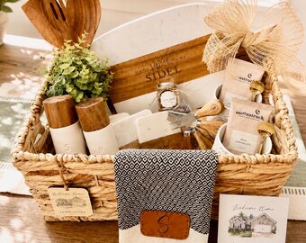 Personalized Realtor Closing Gift Basket | Housewarming, Client Thank You Set