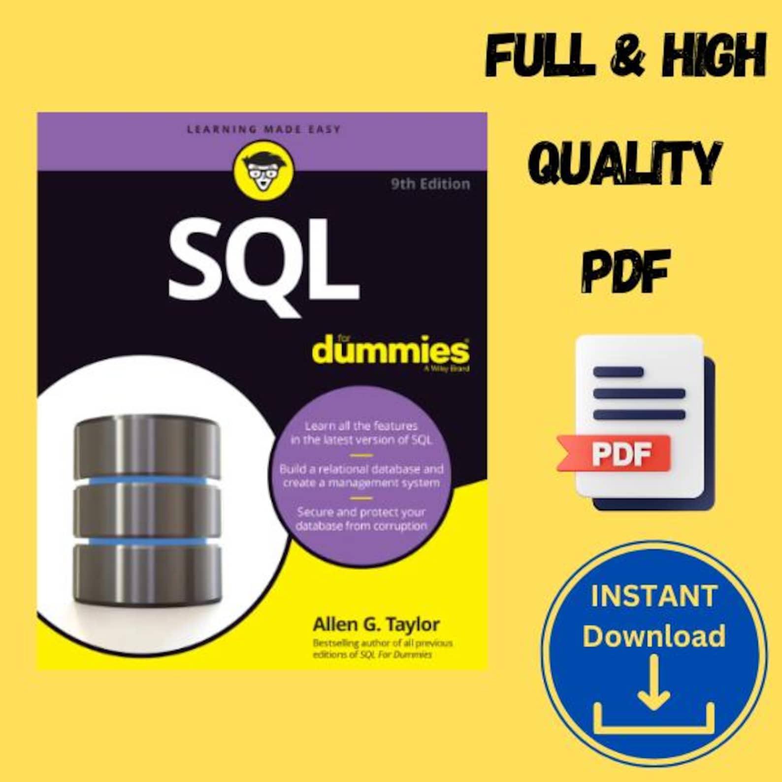SQL for Dummies (computertech) 9th Edition | INSTANT Download - Etsy