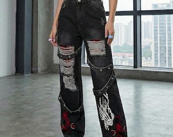 Vintage Macgear Pants Wide Leg Cyber Goth Raver Pants Streetwear
