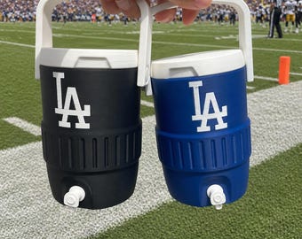 Funda para latas de 12 oz de los Dodgers, impresa en 3D.