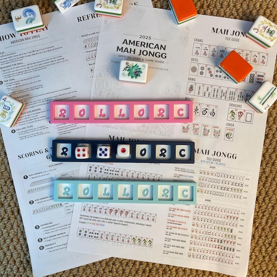 American Mahjong Charleston Passing Tracker, Game Accessory Guide