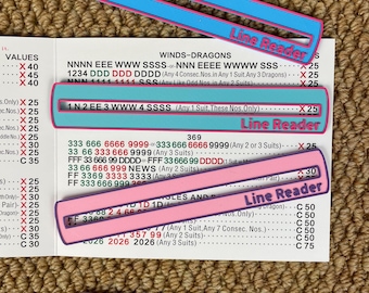 Personalized Mahjong Line Reader, Custom Name Mah Jongg Card Helper, 3D Printed