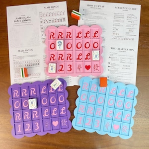 NEUE VERSION 3D Gedrucktes Mahjong Übungsbrett mit ausgebogter Kante