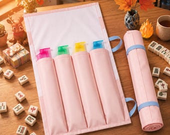 Bolsa de almacenamiento para estantes de mahjong, accesorio para la noche de juego de mahjong