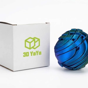 Bola de Slime 3D YAYA Impressa em 3D | Brinquedo Anti-Stress | 7,6 cm, Presente de Dia dos Namorados