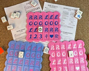 NEW VERSION 3D Printed Mahjong Practice Board, Scalloped Edge Tile Holder