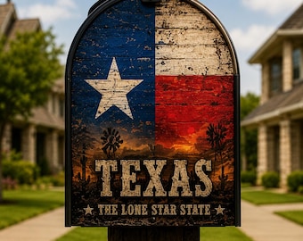 Texas Western 3D Mailbox Wrap – Lone Star Rustic Design