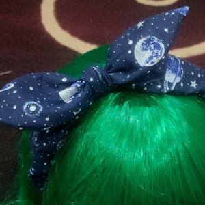 Glittery Space Bow-Knot Headband