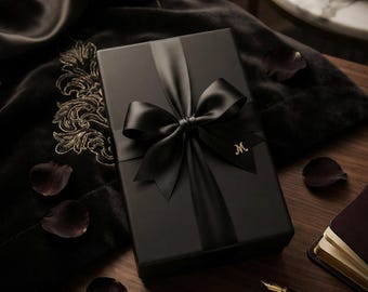 Luxury Solid Black Gift Wrapping Paper | Premium Gift Wrap