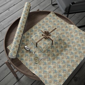 Elegant Art Nouveau Swan Wrapping Paper | Luxury Vintage Gift Wrap with Ornate Botanical Motifs image 5